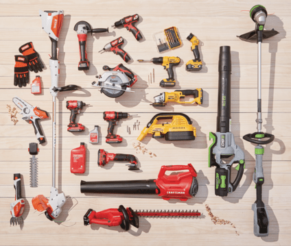 Outdoor power tool assortment
