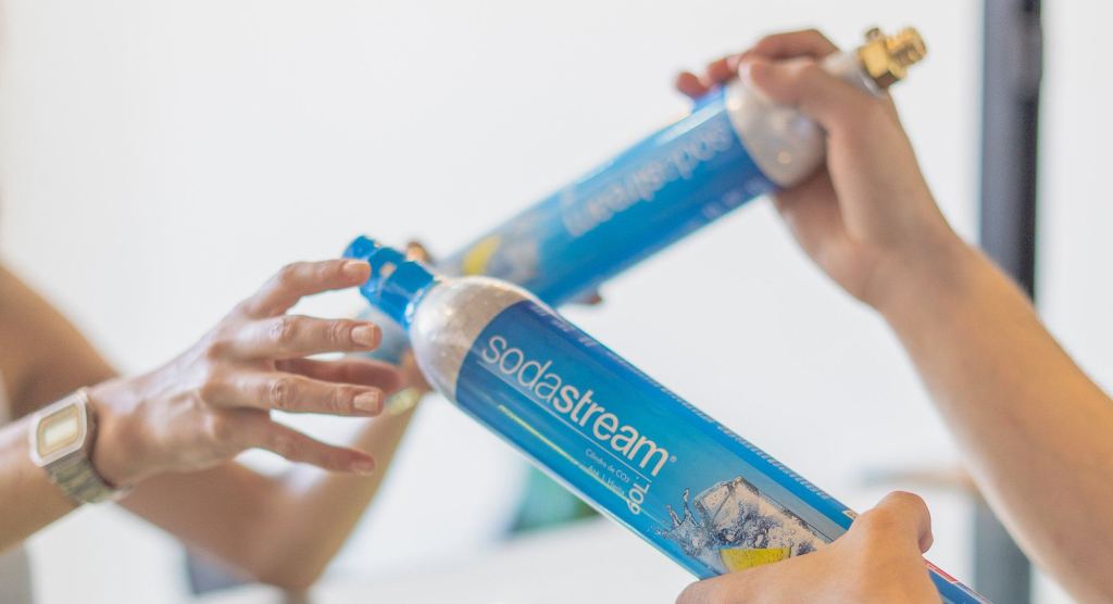 Sodastream CO2 exchange lifestyle imagery